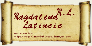 Magdalena Latinčić vizit kartica